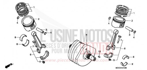 VILEBREQUIN/PISTON VT1100C2Y de 2000